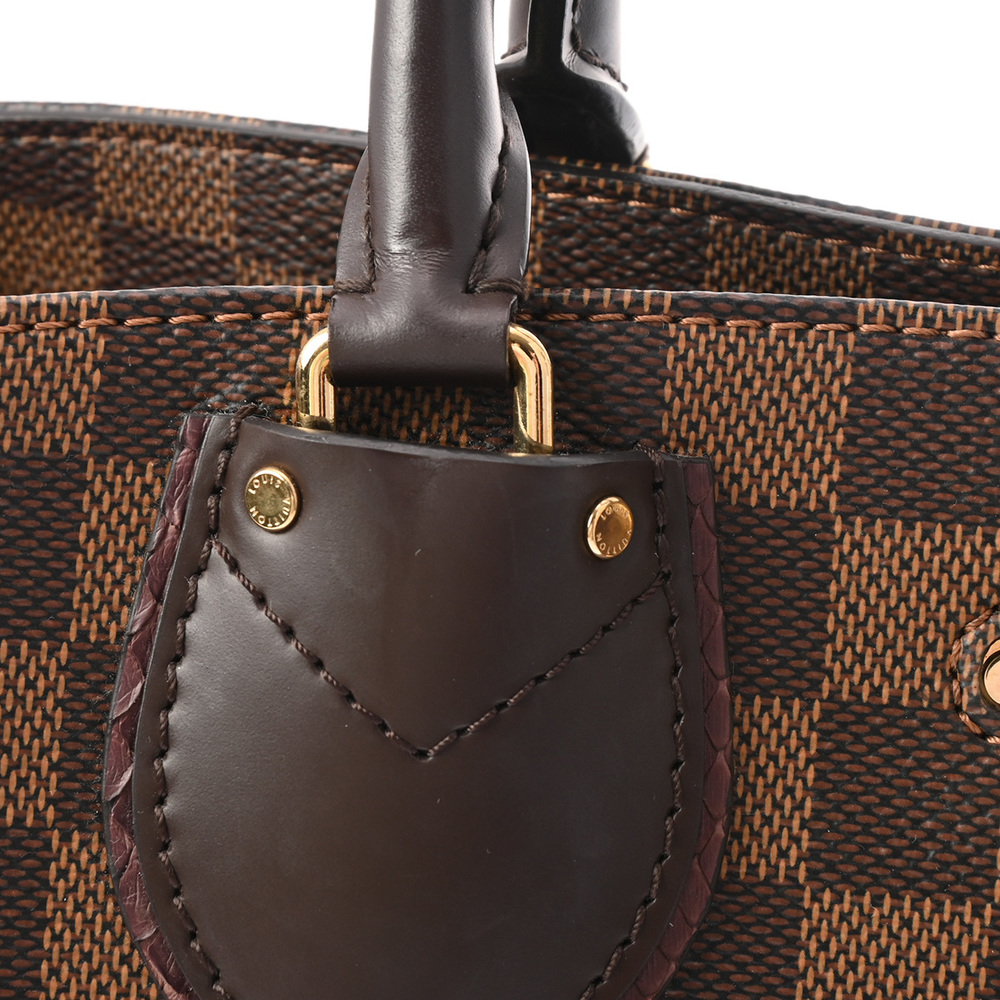 Louis Vuitton Damier Normandy Python Handbag Brown - image 8